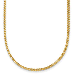 14K 18 inch 1.3mm Franco with Lobster Clasp Chain