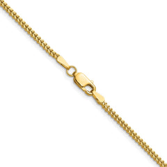 14K 20 inch 1.4mm Franco with Lobster Clasp Chain