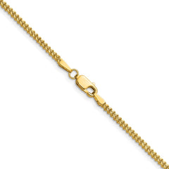 14K 30 inch 1.5mm Franco with Lobster Clasp Chain