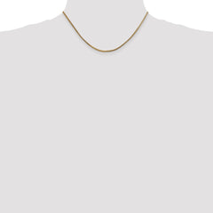 14K 16 inch 1.5mm Franco with Lobster Clasp Chain