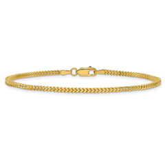 14K 8 inch 1.5mm Franco with Lobster Clasp Bracelet