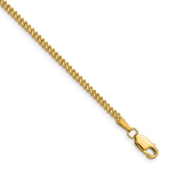 14K 20 inch 1.5mm Franco with Lobster Clasp Chain