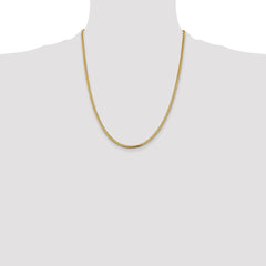 14K 22 inch 2.3mm Franco with Lobster Clasp Chain