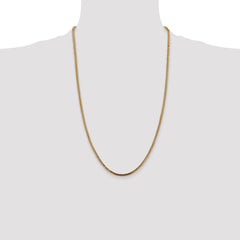 14K 26 inch 2.5mm Franco with Lobster Clasp Chain