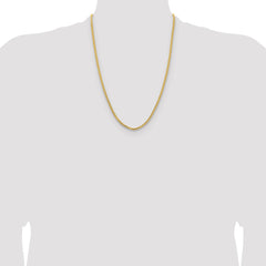 14K 24 inch 3mm Franco with Fancy Lobster Clasp Chain