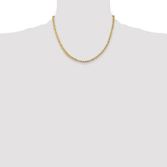 14K 18 inch 3.7mm Franco with Fancy Lobster Clasp Chain
