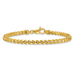 14K 9 inch 3.7mm Franco with Fancy Lobster Clasp Chain