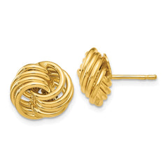 14k Polished Fancy Post Earrings - 4