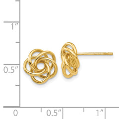 14k Love Knot Earrings - 3
