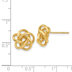 14k Love Knot Earrings - 4