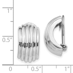 14k White Gold Non-pierced Earrings