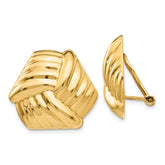14k Omega Clip Non-pierced Earrings