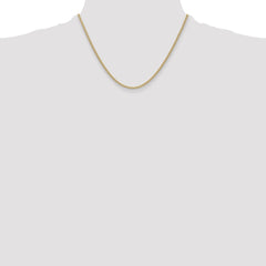 14k 2.2mm Lightweight Flat Bismark Chain - 4