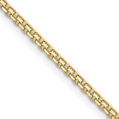 14k 2.2mm Lightweight Flat Bismark Chain - 6