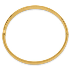 14k 5/16 Oversize High Polished 6.00mm Hinged Oval Bangle Bracelet
