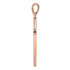 14k Rose Gold Cross Pendant - 2
