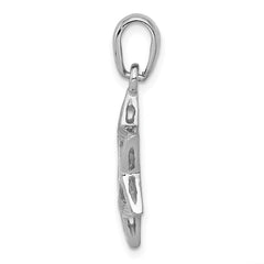 14k White Gold Star Of David Pendant - 2