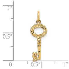 14K Polished Key Charm - 2
