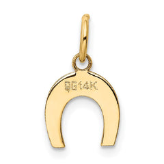 14k Horseshoe Charm - 4