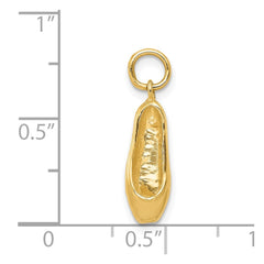 14k 3-D Ballet Slipper Pendant