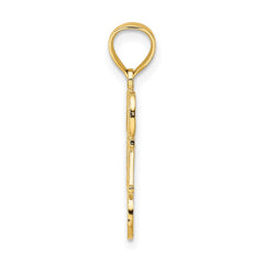 14k #1 DAD Charm - 4