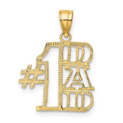 14k #1 DAD Charm - 4