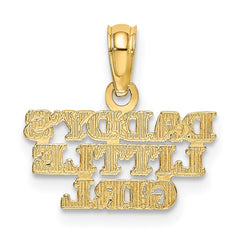 14k DADDYS LITTLE GIRL Charm - 3