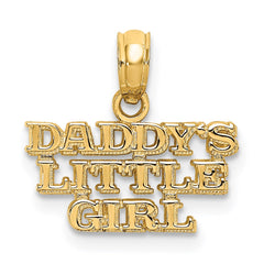 14k DADDYS LITTLE GIRL Charm - 3