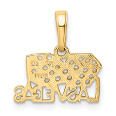 14k LAS VEGAS w/Dice Pendant