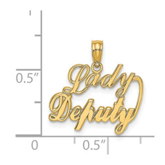 14k LADY DEPUTY Charm