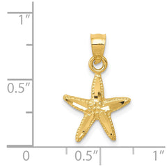 14K Starfish Pendant - 5