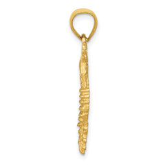 14K Seahorse Pendant