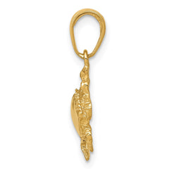 14k Crab Pendant - 2