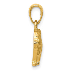 14k Bulldog Pendant - 3