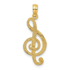 14K Treble Clef Charm