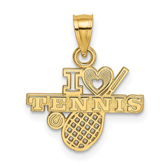 14K I HEART TENNIS Charm - 2