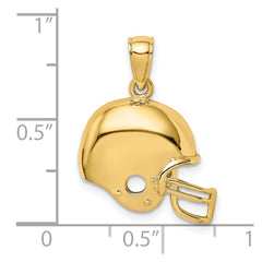 14k Football Helmet Charm
