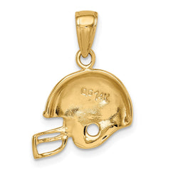 14k Football Helmet Pendant - 2