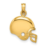 14k Football Helmet Pendant - 2
