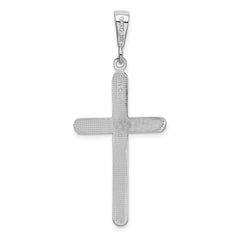 14k White Gold Cross Pendant - 3