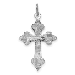 14k White Gold Cross Pendant - 4