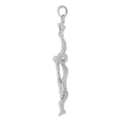 14K White Gold Crucifix Pendant - 2