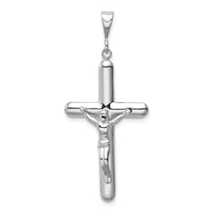 14k White Gold Crucifix Pendant - 8