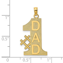 14k #1 DAD Charm - 7
