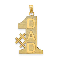14k #1 DAD Charm - 7
