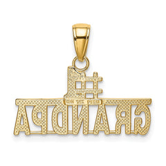 14k #1 GRANDPA Pendant - 2