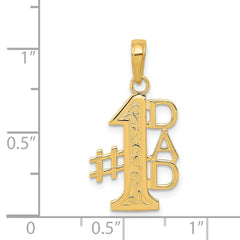 14k #1 DAD Charm - 8