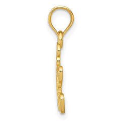 14k Teddy Bear Pendant - 2