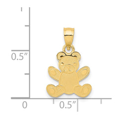 14k Teddy Bear Pendant - 2