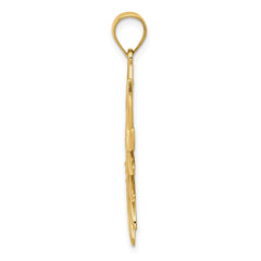 14k Filigree Sun Pendant